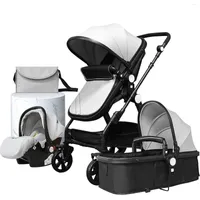 Коляски Baby Stroller Luxury 3 в 1 Высококачественный N Born Dram European Certified Care Car с сумкой для мумии