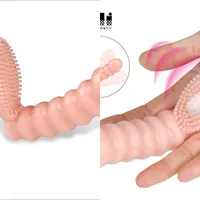 Hush￥llsapparater Hem ApplianCenxy Vibrators Flexibel Dildo Finger Vibrator Vaginal Erotic Sex Toys For Women Clitoral Massager G Spot Adult Products 0221