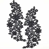 Patches en tissu collier d￩collet￩ Applique pour robe chemise de mariage v￪tements diy couture fleur florale dentelle brod￩e nice277f