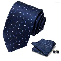 Бабочка италия мужские мужские галстук карманная квадратная свадебная мужская шея шелковая галстука набор запонок