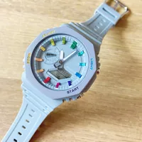 20 Colors Sports Quartz Digital Men's 2100 Watch volledige functie LED Automatische Hand Raise Light World Time Oak Series