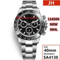 TOP Quality BP Maker waterproof Wristwatches 40mm Cosmograph Working 904L Stainless Steel Chronograph ETA 4130 Movement Automatic 206p