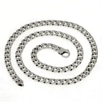 100% solide S925 Sterling Silver Miami Cuban ketens ketting voor heren dames fijne sieraden slot 7 mm