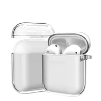 Para AirPods2 Accesorios de auriculares Silicona sólida Capa de auriculares protector lindo Apple Caja de carga de carga a prueba de amortiguadores