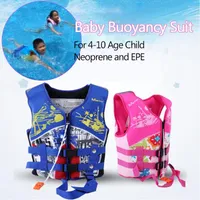 Pool Baby Buoyancy Suit Neoprene Jacket Boj för 4-10 Ålder Barn Lär dig att simma Epe Pearl Cotton Anti-Rollover Kids Accessories