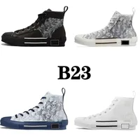 B23 Canvas Shoes 2022 Nytt alfabetet Mesh spets kvinnor vår och sommar mode tjocka botten transparent hög topp casual sportskor