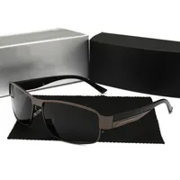 Unisex Sun Glass Langlebiger Gold Silber Metall Rahmen Private -Label Pilotschatten Sonnenbrille mit Box214K