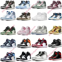 High Quality 1s mens Basketball Shoes Chicago Reimagined Bred Patent Dark Mocha UNC travis scotts smoke Grey Obsidian Men Women Designer Trainers Sneakers Size 36-46