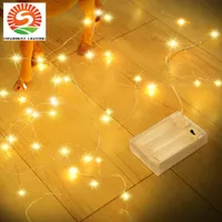 CNSUNWAY 12M 120LED String Lights Battery Operated Warm White Fairy Lights IP65 Waterproof Wire Plug Plug Outdoor/Indoor Light Bedroom Christmas Party Wedding Garden