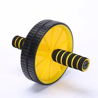 عجلات مزدوجة المحدثة AB البطن الصحافة بكرات Crossfit المعدات للياقة البدنية للهيئة الصالة الرياضية Y1892612274M