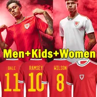 2022 2023 Jerseys de futebol da seleção nacional do País de Gales Cymru Bale James Allen Wilson Vokes Ramsey Ampadu Jersey 22 23 Homens Kits Kids Maillot de Futebol Camisetas Camisetas Top Top