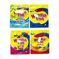 EMPTY Weedish fish candy edible packaging bag 600mg Medicated assorted tails mini tropical zip lock smell proof gummy bags