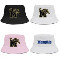 Memphis Tigers Basketbol Altın Logo Erkek ve Kadın Buckethat Serin Spor Kovası Beyzbolcap Kafesi Eski Baskı Pembe Meme Kanseri USA2718
