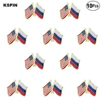 U s a Russland Revers Pin Flaggenabzeichen Brosche Stifte Abzeichen xy0289-4264g
