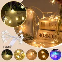 Strisce 1,5 m luci a spago a led 10ED fata a bolle lampada da ballo per vacanza batteria ghirlanda per decorazioni per matrimoni di Natale