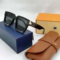 2022 New Fashion Men 's Sunglasses 고품질 디자이너 스퀘어 안경 프레임 럭셔리 남성 여성 백만장 자 선글라스