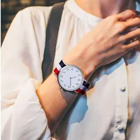 제네바 뉴 나일론 캔버스 캐주얼 시계 패션 초대형 다이얼 성격 야생 숙녀 Watch259X