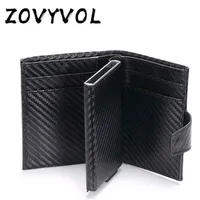 Zovyvol Short Smart Male Wallet Bag Leather Rfid Mens Trifold Card Small Coin Pocket S 211223279G