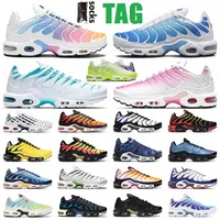 tn plus running shoes mens black White University Blue Neon Green Hyper Pastel blue Oreo women Breathable sneakers trainers outdoor sports fashion size 36 46