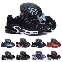 Shoes Dr Tn Pus Mens Wo Running Shoes Triple Black White Blue Red Runners Trainers Top Quality Breathable Sneakers Size 4045