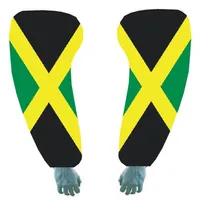 자메이카 국기 소매 새로운 주문 로고 산악 자전거 사이클링 팔 워머 농구 팔 팔살 망고이토 자전거 액세서리 UV 팔 보호기 322S