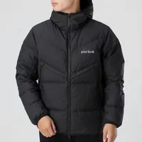 Männer Frauen Designer Sporty Down Jacke Oberbekleidung Winter im Freien Kaltproof verdickter warmer Anzug hochwertiger lässiger fester NK# Schwarz und Weiß