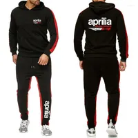 Socistas de canciones para hombres Aprilia Racing RSV4 2022 SUDERISTRAS Men Capate Sweepants Pantalones de algod￳n macho Capelizar ropa de julci￳n