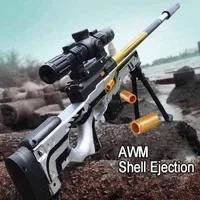 총 장난감 어린이 Awm Eva 소프트 총알 소총 공압 에어 소프트 장난감 총기 촬영 무기 총 야외 게임 장난감 어린이 성인 선물 T220907