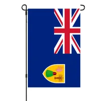 Turks und Caicos -Inseln Gartenflaggen 30x45 cm vertikales doppelseitiger Au￟enbegr￼￟ungsbanner f￼r Garten im Freien Dekor