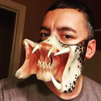 Film Alien vs Predator Masker gruwelijke monster maskers Halloween Cosplay Props gemiddelde grootte voor volwassenen X0803242S