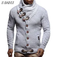 EBaihui Cardigan de alta calidad Sweater Men Otoño Séteres de invierno Invierno Casco Corriente Jumper Pálter masculino Plus Tamaño 3xl KN248F