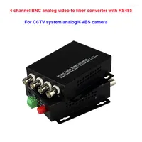 Glasfaserausrüstung 4 Kanal Digitales Video RS485 PTZ Optische Medienwandler Sender/Empfänger für CCTV -Analogkamera CVBs