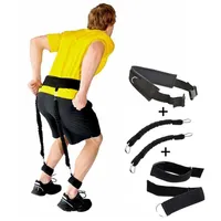 New Speed ​​Agility Training Leg Running Bands Tube Cuff Cuff Belt Black-50pounds273y