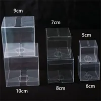 Gift Wrap PVC Clear Transparent Candy Gift Box Birthday Wedding Favor Holder Chocolate Candy Boxes Event Sweet Candy Bags  Jewelry 220906