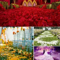 Dekoratif çiçek çelenkleri ipek gül taç yaprağı yapay çiçekler yaprakları bahçe ev düğün otel dekorasyon çiçek yaprakları 100pcs/set