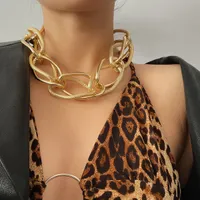 Anh￤nger Halskette Europa und Amerika Cross Border Ornament ￼bertrieben personalisierte Hip -Hop -glasierte Oberfl￤che Matte Halskette weibliche Fabrik Allo