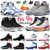 Jumpman 6 9 Men Basketball Shoes 6s 9s UNC Georgetown University Blue Gold Hoops Black Cat Change The World Bred Gym Fire Red Oreo Outdoor Mens Trainers Sports Sneakers