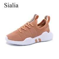 Sialia Slip-on Children Shoes For Kids Sneakers Boys Casual Shoes Girls Sneakers Breathable Mesh Footwear School Trainers 2020236N