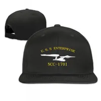 Star Trek USS Enterprise Flat Bill Bill Hats Sports Cap Outdoors Cap Men and Women Hip-Hop Hat305h