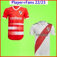 2022 2023 강판 축구 유니폼 22 23 Camiseta de Futbol Home Away Third de la Cruz Quintero Borre Fernandez Pratto Ponzio 축구 셔츠 키즈 키트 플레이어 버전