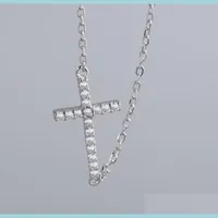 Gioielli Designer Cross Superior Quality Diamond Necklace Women Accessori geometrici di lusso di gioielli 081716 Delivery Deliver 2021 Wedding Dhvtl