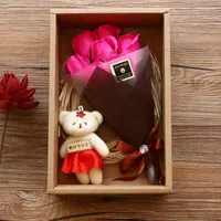 Декоративные цветы цветочные ароматические ароматические мыло мыло роза лепестки цветочные лепестки сажают эфирные подарки идеи для ее женщин -девочек дни рождения