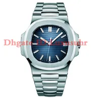 2019 designer waterproof watch men automatic luxury watches 5711 silver strap blue stainless mens mechanical montre de luxe wristw303h