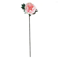 Decorative Flowers Peony For DIY Living Room Wedding Decoration Home Garden Fake Flower El Pography Props Single Headed Artificial