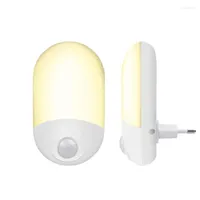Nachtlichter EU US UK Plug-in LED LEG Light Body PIR Motion Sensor/Dämmerung für Dawn Sensor Smart Home Lampe Auto Ein/Aus 110 V 220 V