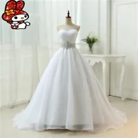 Vestidos informales Vestido de Noiva Diseño Una línea perfecta Bata Marlage Marlage Lace sin tirantes Long Bridal