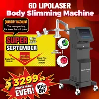 Não invasivo 6D LIPO Laser Professional 635nm 532nm Lazer Slimming Lipolaser Machine Redução de celulite FDA CE