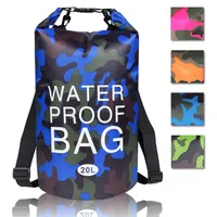 Waterproof Camouflage Dry Bag Camo Compression Sack 2 5 10 20L Storage for Boating Camping Kayaking Beach Rafting Hiking Fishing258l