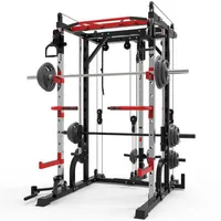 2020 New Smith Machine Steel Squat Rack Gantry Frame Litness Home Devilure Conclude Squat Bench Press Frame 1211m