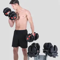 Drop Home Fitness Equipment 40 kg Removável peso 24kg 52 2 libras para homens e mulheres halteres halteres ajustáveis ​​234U